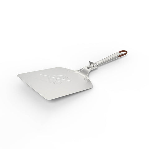 Image of De Pizzaoven Shop - Everdure - Quantum Steel Range Pizzaschep van Roestvrijstaal (rvs) met leren bandje.