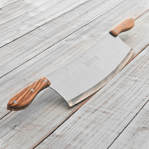 Image of pizzasnijder van Delivita kopen? Dit roest vrij stalen mes heeft een lang blad om de pizza in gelijke stukken te snijden. Perfecte keuken-hulp. De Pizzaoven Shop