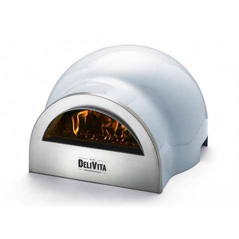 Image of Delivita pizzaoven blauw | Deze pizzaoven is houtgestookt en weegt maar 30kg. De perfecte oven voor buiten in de tuin of binnen in huis.