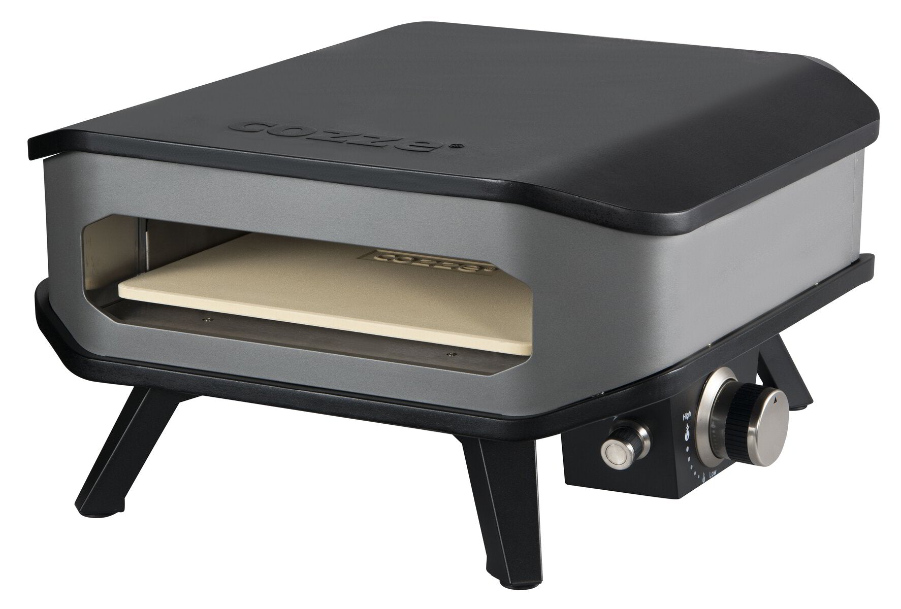 vooraanzicht cozze pizzaoven met steen 17inch