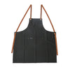 De Pizzaoven Shop - Everdure - Zwart Kookschort van katoen met leren straps