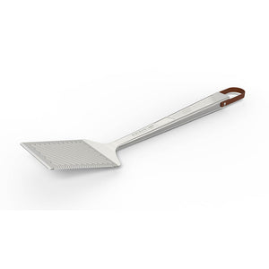 De Pizzaoven Shop - Everdure - Quantum Steel Range Spatel van Roestvrijstaal (rvs) met leren bandje.